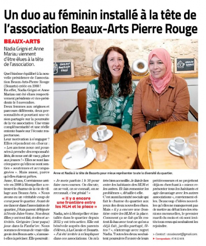 Nouvelles vice-présidente et présidente de l'association Bozarts-Pierre rouge