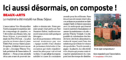 A proximité du stade du père Prévost, on composte