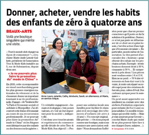 Ca ressemble à une boutique, à du commerce ... c'est une association pétrie de valeurs écologiques et humaines